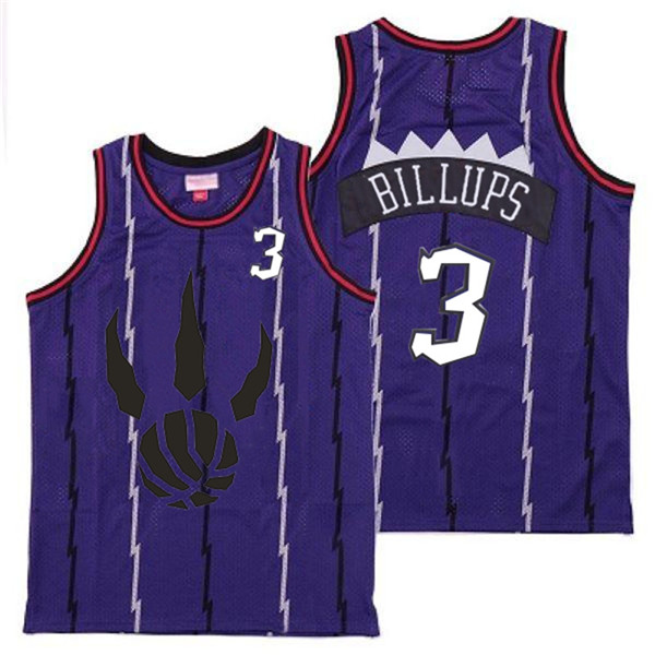 Personalized Raptors 3 Chauncey Billups Purple Throwback Jersey 1