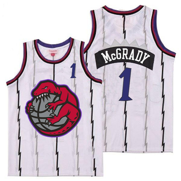 Personalized Raptors 1 Tracy McGrady White Retro Jerseys 2