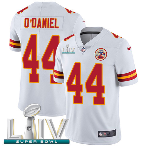Personalized Chiefs #44 Dorian O’Daniel White Super Bowl LIV 2020 Men’s Stitched NFL Untouchable Limited Jersey