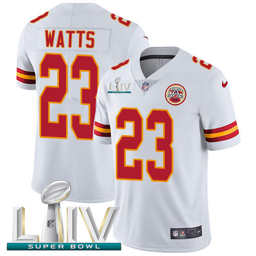Personalized Chiefs #23 Armani Watts White Super Bowl LIV 2020 Men’s Stitched NFL Untouchable Limited Jersey