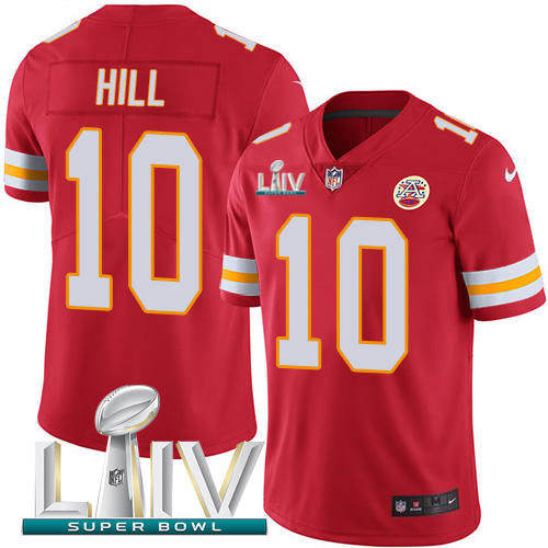 Personalized Chiefs #10 Tyreek Hill Red Super Bowl LIV 2020 Team Color Men’s Stitched NFL Untouchable Limited Jersey