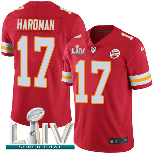 Personalized Chiefs #17 Mecole Hardman Red Super Bowl LIV 2020 Team Color Men’s Stitched NFL Untouchable Limited Jersey