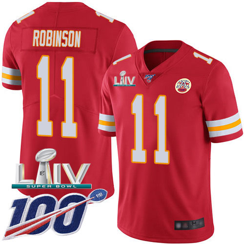 Personalized Chiefs #11 Demarcus Robinson Red Super Bowl LIV 2020 Team Color Men’s Stitched NFL 100th Season Untouchable Limited Jersey