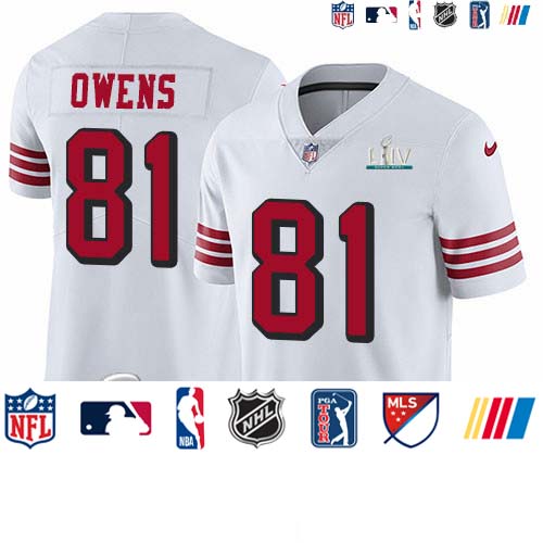 Personalized 49ers #81 Jordan Matthews White Super Bowl LIV 2020 Rush Men’s Stitched NFL Untouchable Limited Jersey