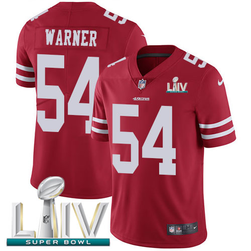 Personalized 49ers #54 Fred Warner Red Super Bowl LIV 2020 Team Color Men’s Stitched NFL Untouchable Limited Jersey