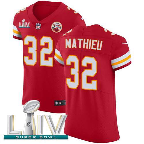 Personalized Chiefs #32 Tyrann Mathieu Red Super Bowl LIV 2020 Team Color Men’s Stitched NFL Untouchable Elite Jersey
