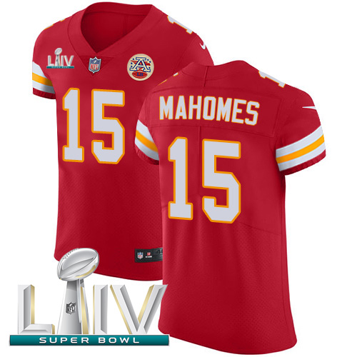 Personalized Chiefs #15 Patrick Mahomes Red Super Bowl LIV 2020 Team Color Men’s Stitched NFL Untouchable Elite Jersey