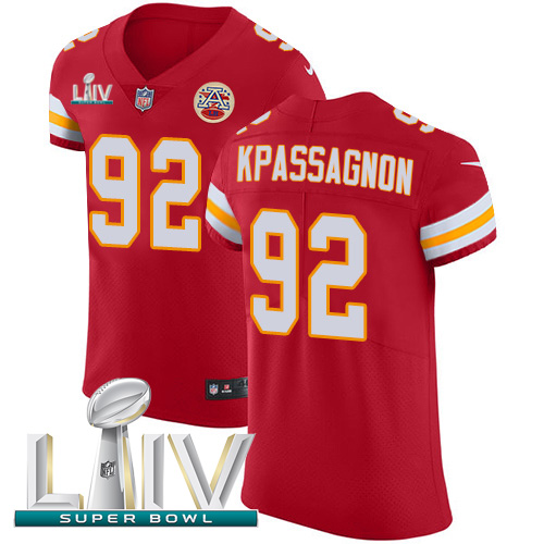 Personalized Chiefs #92 Tanoh Kpassagnon Red Super Bowl LIV 2020 Team Color Men’s Stitched NFL Untouchable Elite Jersey