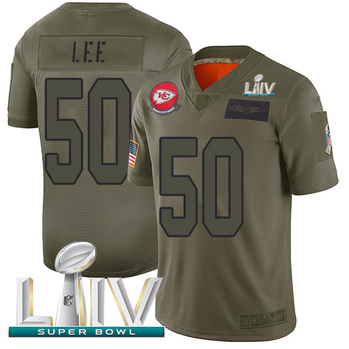 Personalized Chiefs #50 Darron Lee Camo Super Bowl LIV 2020 Men’s Stitched NFL Limited 2019 Salute To Service Jersey