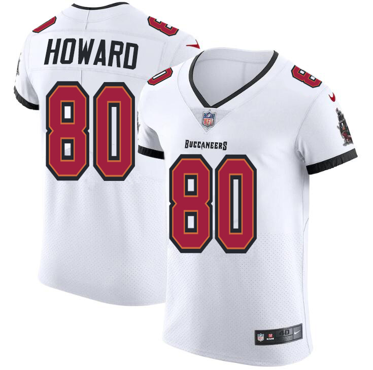 Personalized Tampa Bay Buccaneers #80 O.J. Howard Men’s White Elite Jersey