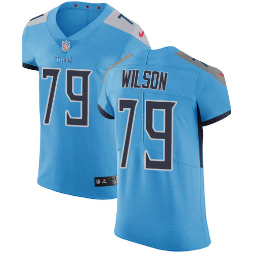 Personalized Titans #79 Isaiah Wilson Light Blue Alternate Men’s Stitched NFL New Elite Jersey