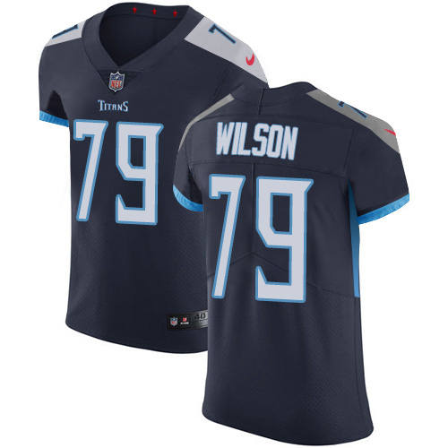 Personalized Titans #79 Isaiah Wilson Navy Blue Team Color Men’s Stitched NFL Untouchable Elite Jersey