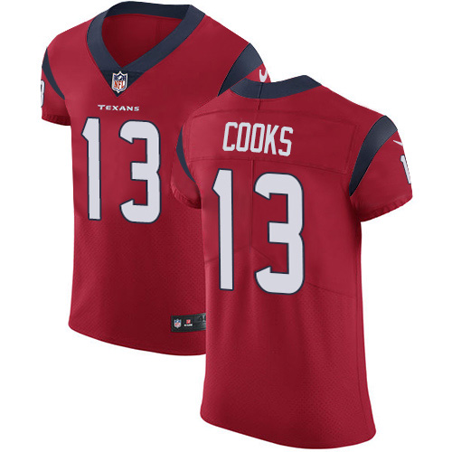 Personalized Texans #13 Brandin Cooks Red Alternate Men’s Stitched NFL New Elite Jersey