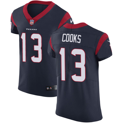 Personalized Texans #13 Brandin Cooks Navy Blue Team Color Men’s Stitched NFL Untouchable Elite Jersey