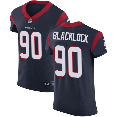 Personalized Texans #90 Ross Blacklock Navy Blue Team Color Men’s Stitched NFL Untouchable Elite Jersey