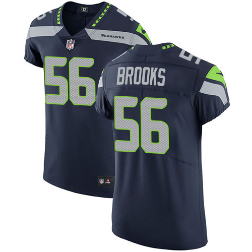 Personalized Seahawks #56 Jordyn Brooks Steel Blue Team Color Men’s Stitched NFL Untouchable Elite Jersey