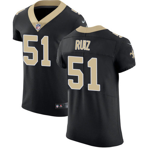 Personalized Saints #51 Cesar Ruiz Black Team Color Men’s Stitched NFL Untouchable Elite Jersey