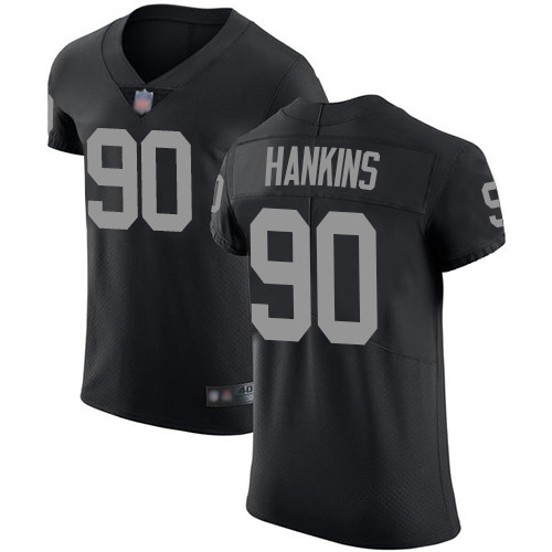 Personalized Raiders #90 Johnathan Hankins Black Team Color Men’s Stitched NFL Untouchable Elite Jersey