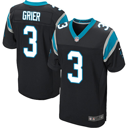 Personalized Panthers #3 Will Grier Black Team Color Men’s Stitched NFL Untouchable Elite Jersey
