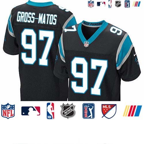 Personalized Panthers #97 Yetur Gross-Matos Black Team Color Men’s Stitched NFL Untouchable Elite Jersey