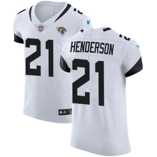 Personalized Jaguars #21 C.J. Henderson White Men’s Stitched NFL New Elite Jersey