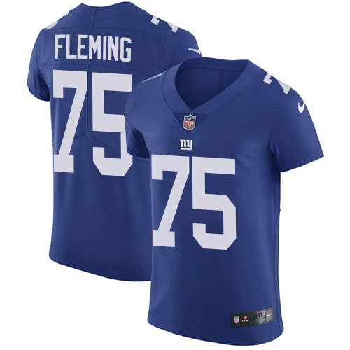 Personalized Giants #75 Cameron Fleming Royal Blue Team Color Men’s Stitched NFL Untouchable Elite Jersey