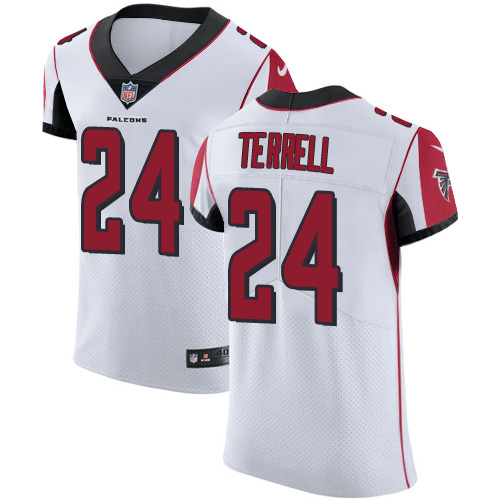 Personalized Falcons #24 A.J. Terrell White Men’s Stitched NFL New Elite Jersey