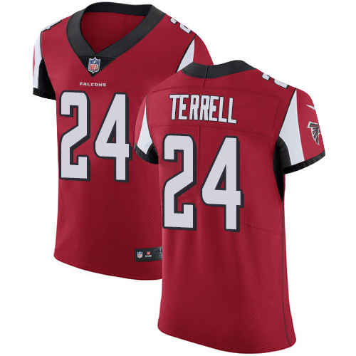 Personalized Falcons #24 A.J. Terrell Red Team Color Men’s Stitched NFL Untouchable Elite Jersey