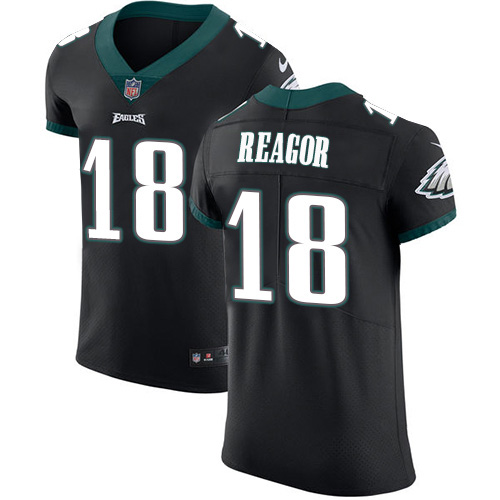 Personalized Eagles #18 Jalen Reagor Black Alternate Men’s Stitched NFL New Elite Jersey