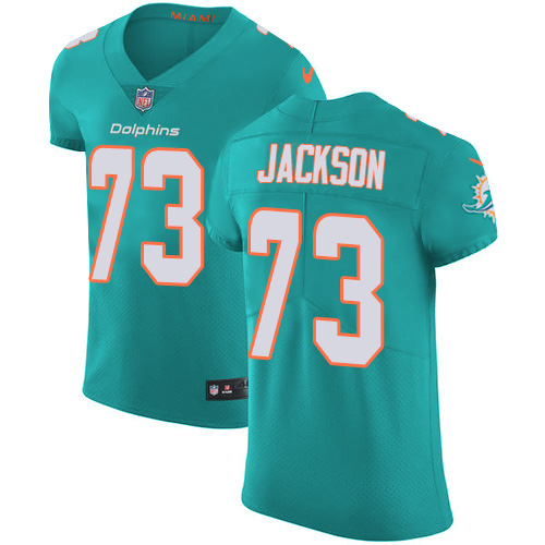 Personalized Dolphins #73 Austin Jackson Aqua Green Team Color Men’s Stitched NFL Untouchable Elite Jersey