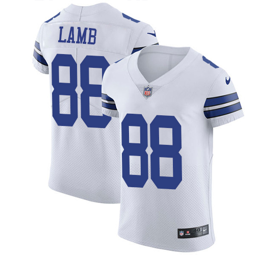 Personalized Cowboys #88 CeeDee Lamb White Men’s Stitched NFL New Elite Jersey
