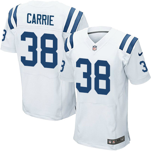 Personalized Colts #38 T.J. Carrie White Men’s Stitched NFL New Elite Jersey