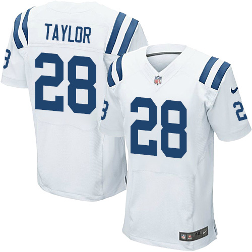 Personalized Colts #28 Jonathan Taylor White Men’s Stitched NFL New Elite Jersey