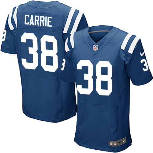 Personalized Colts #38 T.J. Carrie Royal Blue Team Color Men’s Stitched NFL Untouchable Elite Jersey