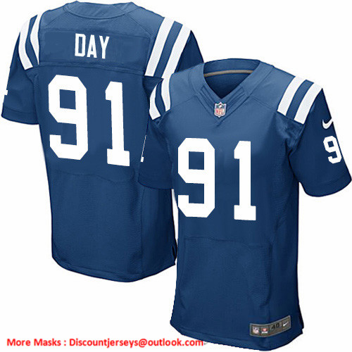 Personalized Colts #91 Sheldon Day Royal Blue Team Color Men’s Stitched NFL Untouchable Elite Jersey