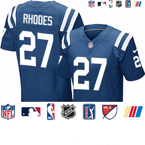 Personalized Colts #27 Xavier Rhodes Royal Blue Team Color Men’s Stitched NFL Untouchable Elite Jersey