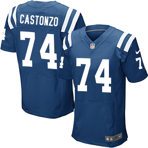 Personalized Colts #74 Anthony Castonzo Royal Blue Team Color Men’s Stitched NFL Untouchable Elite Jersey