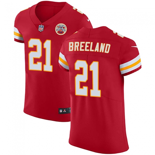 Personalized Chiefs #21 Bashaud Breeland Red Team Color Men’s Stitched NFL Untouchable Elite Jersey
