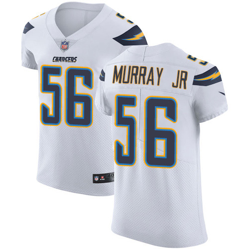 Personalized Chargers #56 Kenneth Murray Jr White Men’s Stitched NFL New Elite Jersey