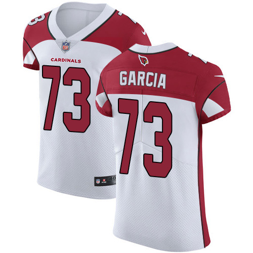 Personalized Cardinals #73 Max Garcia White Men’s Stitched NFL New Elite Jersey