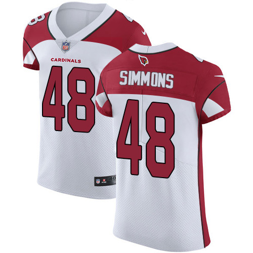 Personalized Cardinals #48 Isaiah Simmons White Men’s Stitched NFL New Elite Jersey