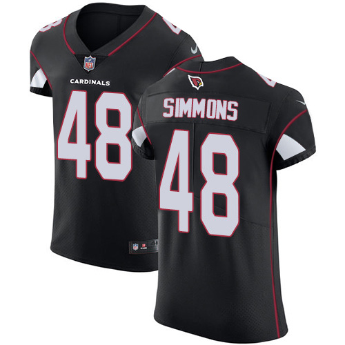 Personalized Cardinals #48 Isaiah Simmons Black Alternate Men’s Stitched NFL New Elite Jersey