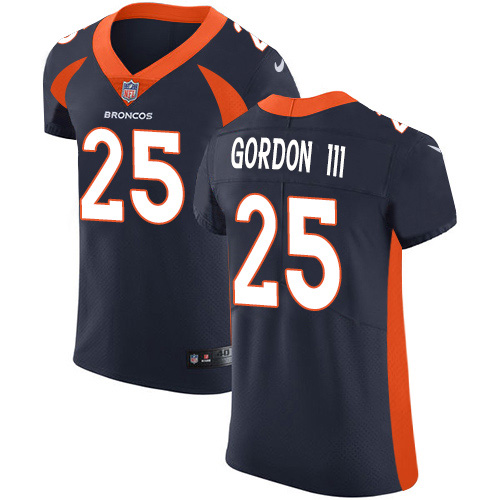 Personalized Broncos #25 Melvin Gordon III Navy Blue Alternate Men’s Stitched NFL New Elite Jersey