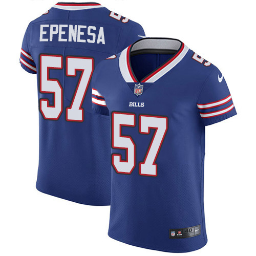 Personalized Bills #57 A.J. Epenesas Royal Blue Team Color Men’s Stitched NFL Untouchable Elite Jersey