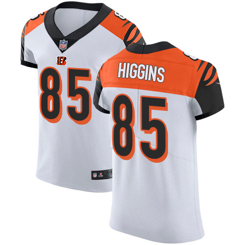 Personalized Bengals #85 Tee Higgins White Men’s Stitched NFL New Elite Jersey