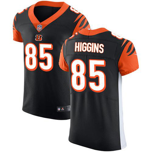 Personalized Bengals #85 Tee Higgins Black Team Color Men’s Stitched NFL Untouchable Elite Jersey