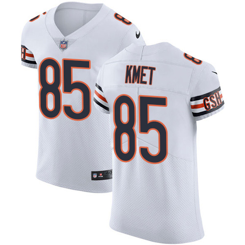 Personalized Bears #85 Cole Kmet White Men’s Stitched NFL New Elite Jersey