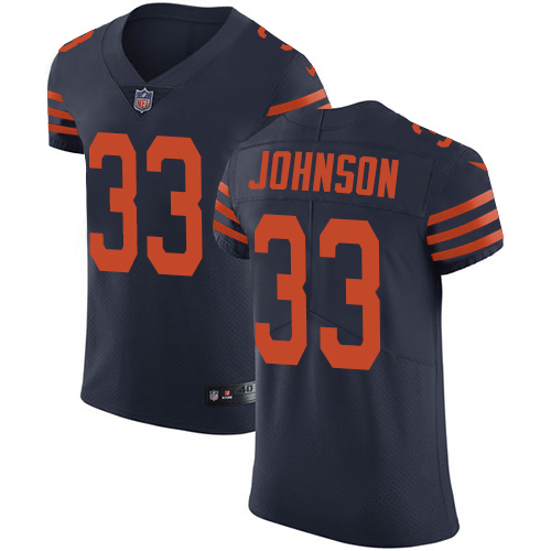 Personalized Bears #33 Jaylon Johnson Navy Blue Alternate Men’s Stitched NFL Untouchable Elite Jersey