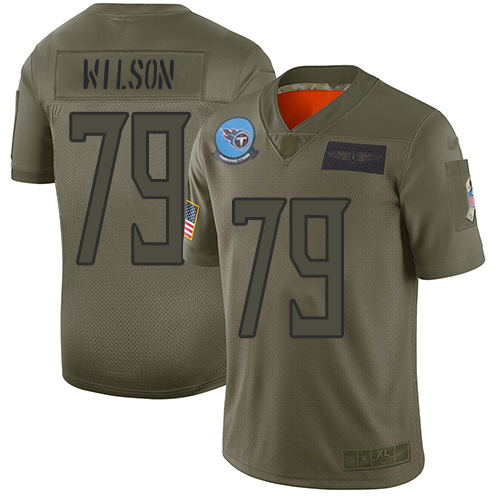 Personalized Titans #79 Isaiah Wilson Camo Men’s Stitched NFL Limited 2019 Salute To Service Jersey