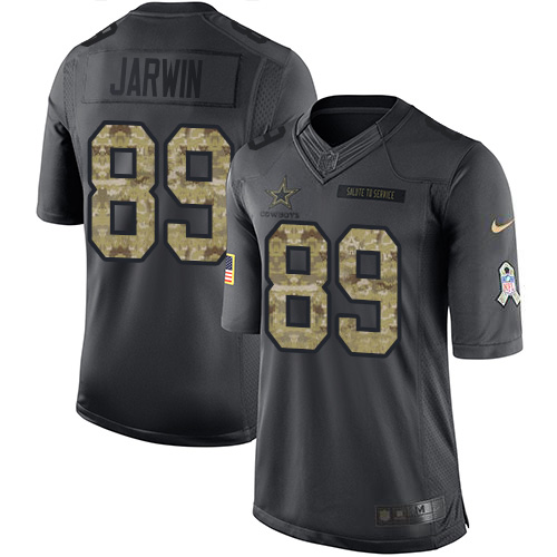 Personalized Cowboys #89 Blake Jarwin Black Men’s Stitched NFL Limited 2016 Salute to Service Jersey